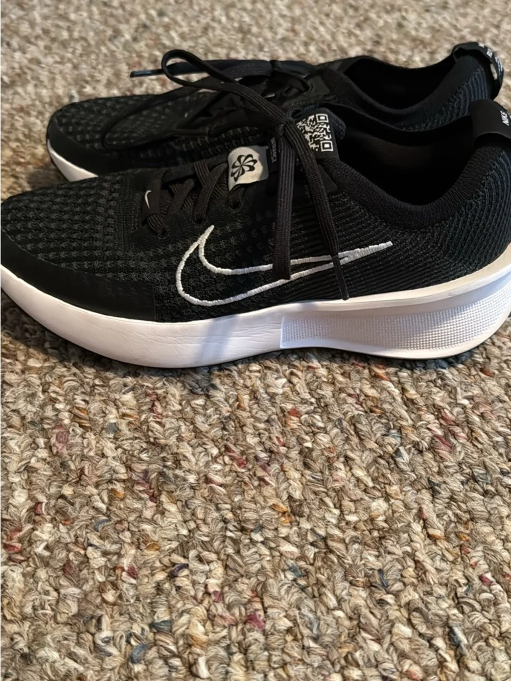 Nike Black Athletic Knit Running Sneakers